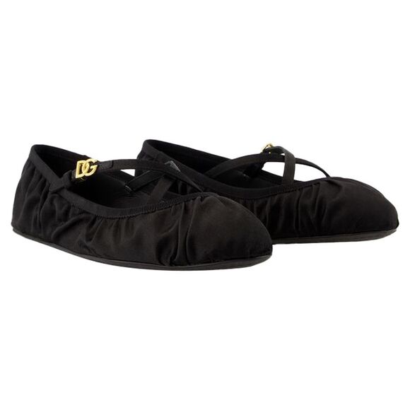 Ballerinas - Dolce&Gabbana - Satin - Black - Picture 2 of 3
